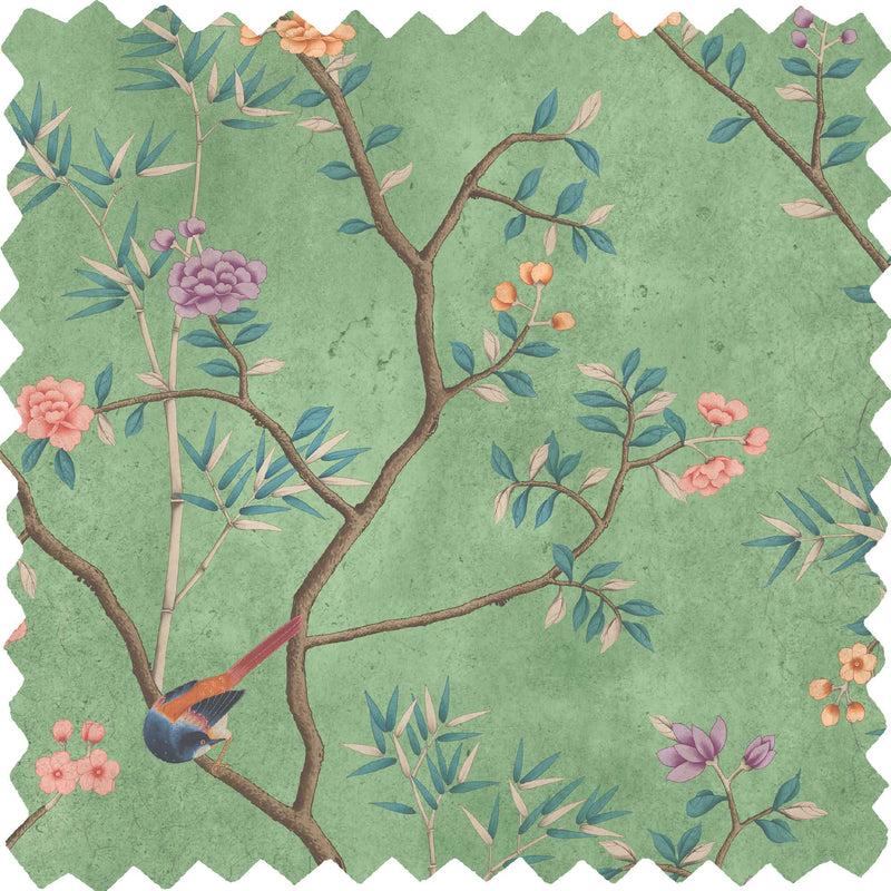 Onism Spring Green Linen Fabric