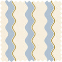 Cari Wave Sky Blue/Pebble Linen Fabric