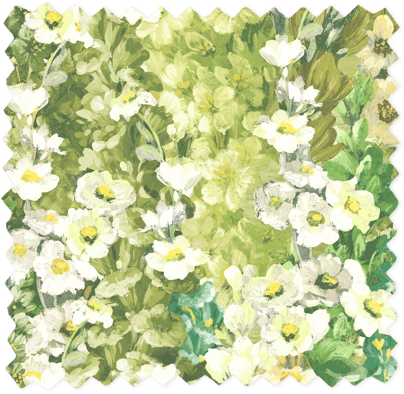 Alcea Green With Envy Velvet Fabric
