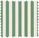 Jockey Stripe Green/Magnolia Linen Fabric