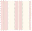 Pin Up Stripe Pastel Pink Linen Fabric