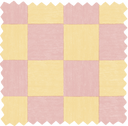Battenberg Sugar Pink Yellow Linen Fabric