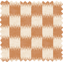 Checkmate Ginger Linen Fabric