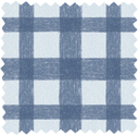 Buffalo Plaid Denim Blue Linen Fabric