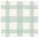 Buffalo Plaid Eau de Nil Linen Fabric