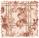 Verdant Trellis Salmon Velvet Fabric