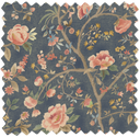 Peonia Navy Velvet Fabric