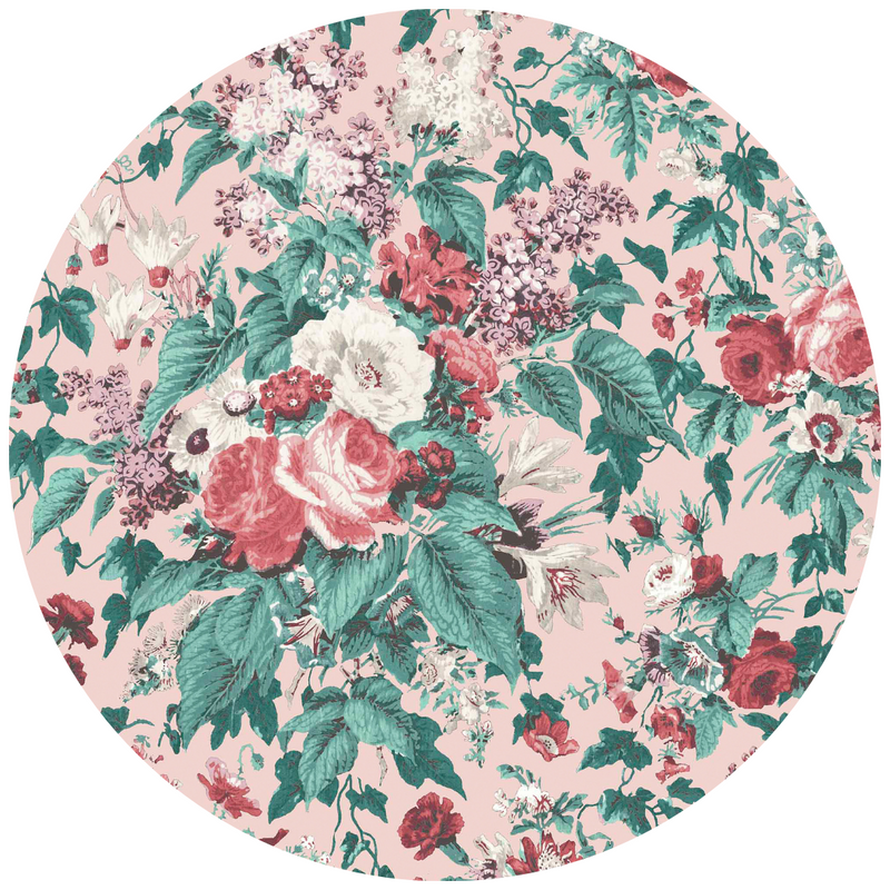 Cottagecore Pretty Pink Linen Fabric