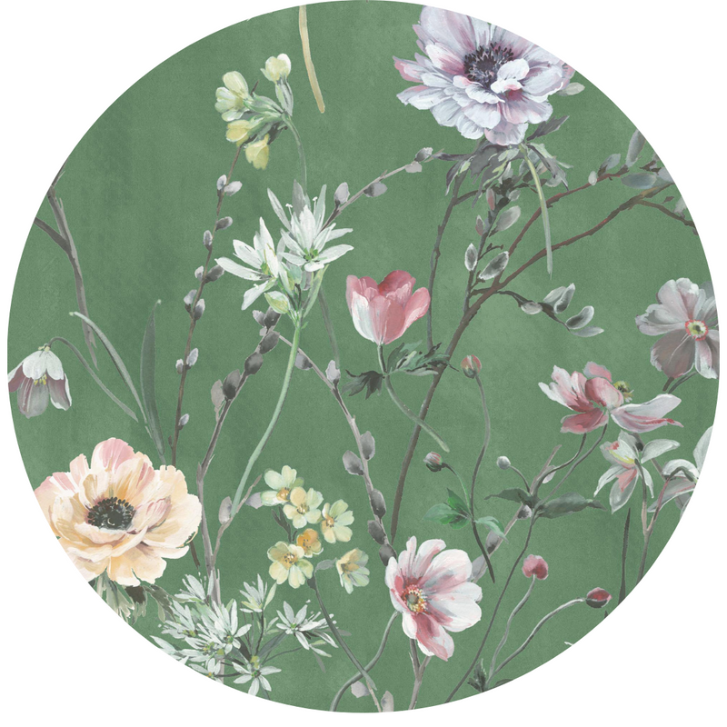 Maytime Evergreen Velvet Fabric