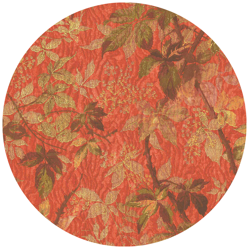Tropic Coral Red Velvet Fabric