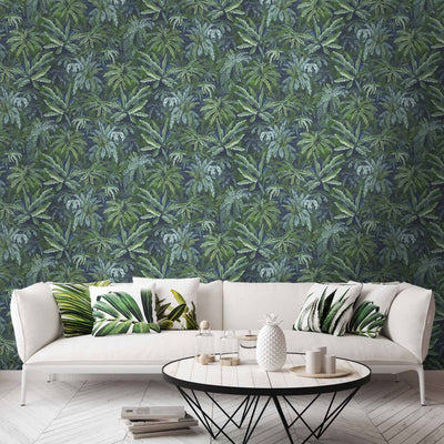 Fern in Lush Green Wallpaper by Woodchip & Magnolia 