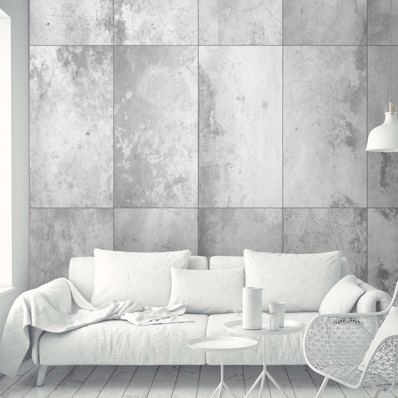 Concrete Effect Panel Wallpaper by Woodchip and Magnolia