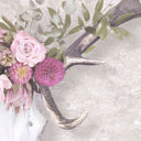 George Stag Head Floral Wallpaper by Woodchip & Magnolia