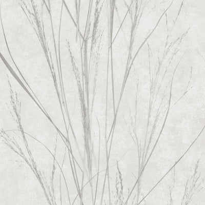 MAIDEN GRASSES Botanical Silhouette Natural Designer Wallpaper by Woodchip & Magnolia