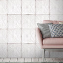 Tin Tile in White Wallpaper by Woodchip & Magnolia