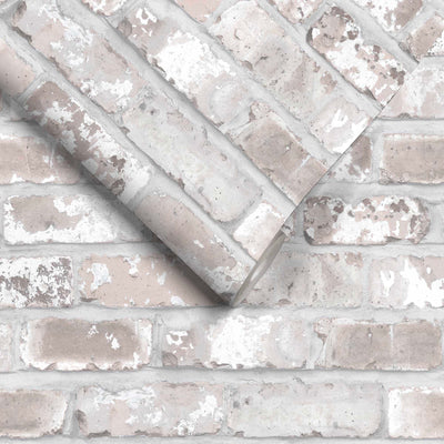Exposed Brick Effect Wallpaper