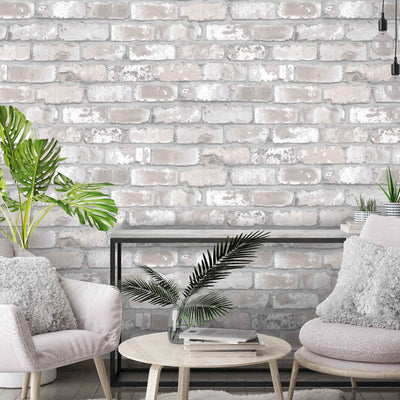 Exposed Brick Wallpaper By Woodchip & Magnolia 