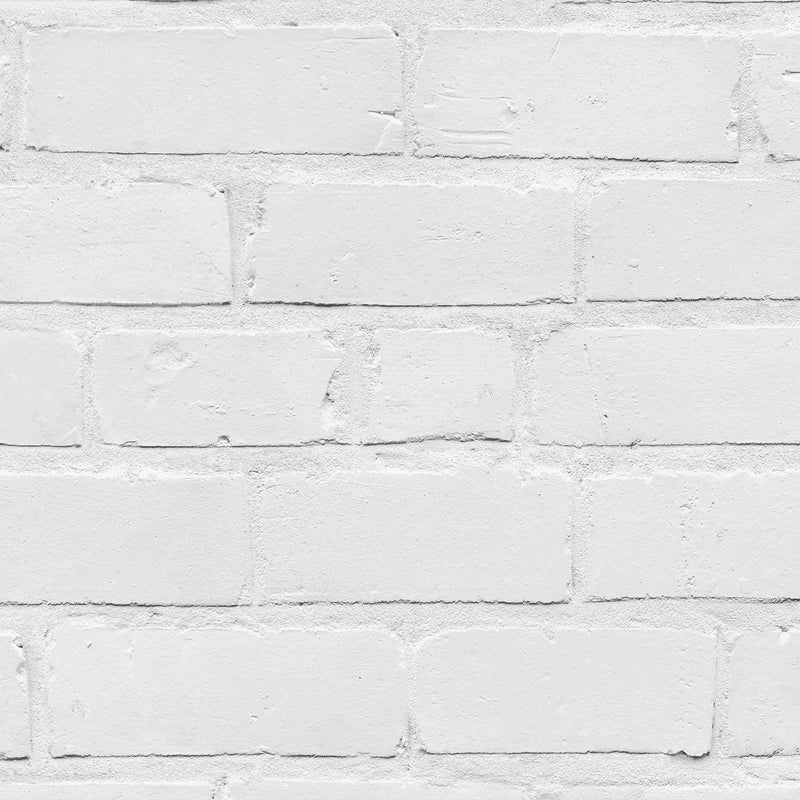 Painted White Brick Wallpaper by Woodchip & Magnolia 