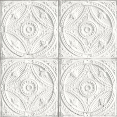 Circular Tin Tile Wallpaper by Woodchip & Magnolia