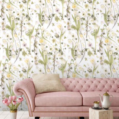 Springtime Designer Botanical Wallpaper by Woodchip & Magnolia