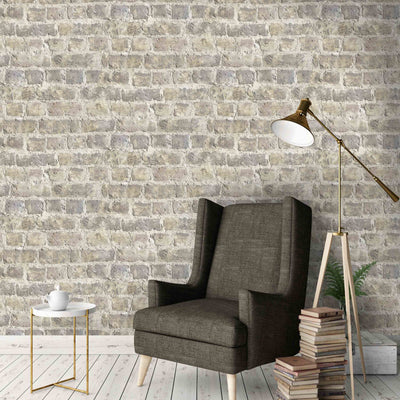 Cheetham Hill Brick Effect Wallpaper by Woodchip & Magnolia