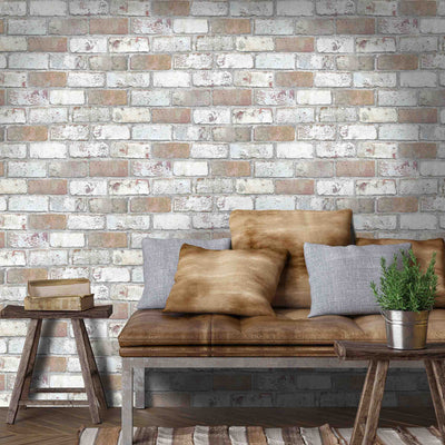 'King Street' Brick Wallpaper by Woodchip & Magnolia