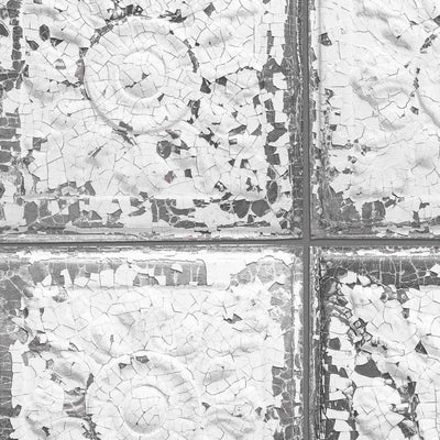 Cracked Tin Tile Wallpaper By Woodchip & Magnolia