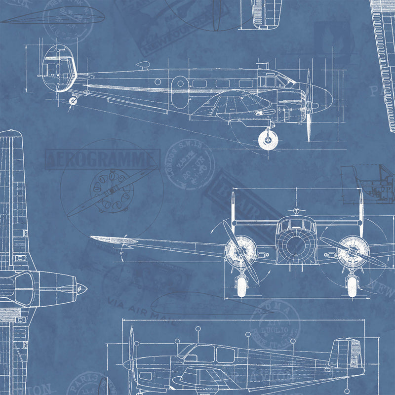 Aviator Blueprint Wallpaper