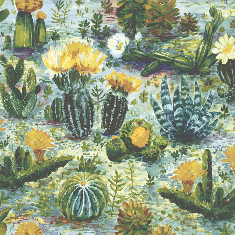 Cacti in dandelion by Woodchip & Magnolia