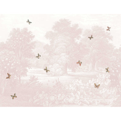 Land of Milk & Honey Butterflies Blush Pink Mural