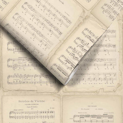 Vintage Music Score Wallpaper