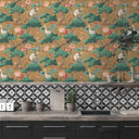 Crane Bird Mustard Wallpaper