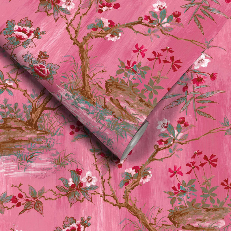 Rivington Pink Wallpaper