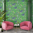 Rivington Chinoiserie Botanical Lush Green Wallpaper