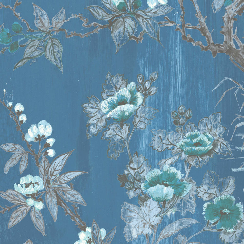 Rivington China Blue Wallpaper