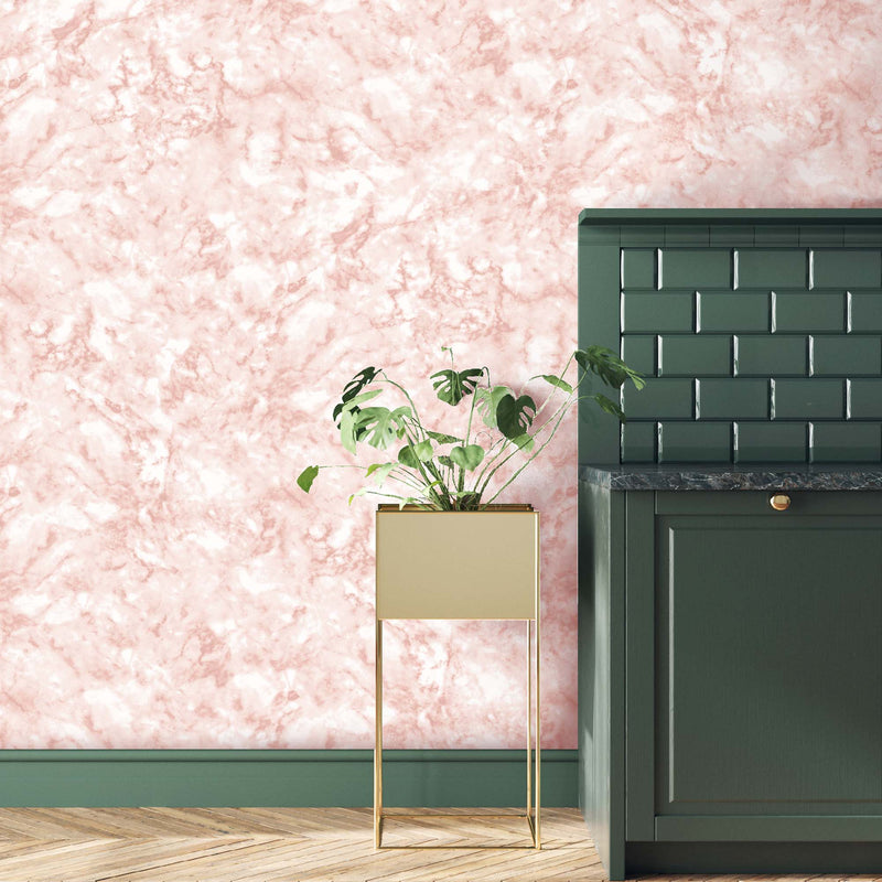 Marble Blush Pink Wallpaper