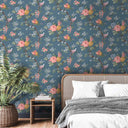 Dawn Chorus Ink Blue Wallpaper