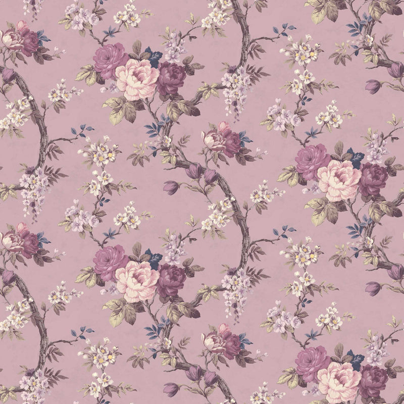 Ditsy Floral in Smokey Heather Wallpaper By Woodchip & Magnolia