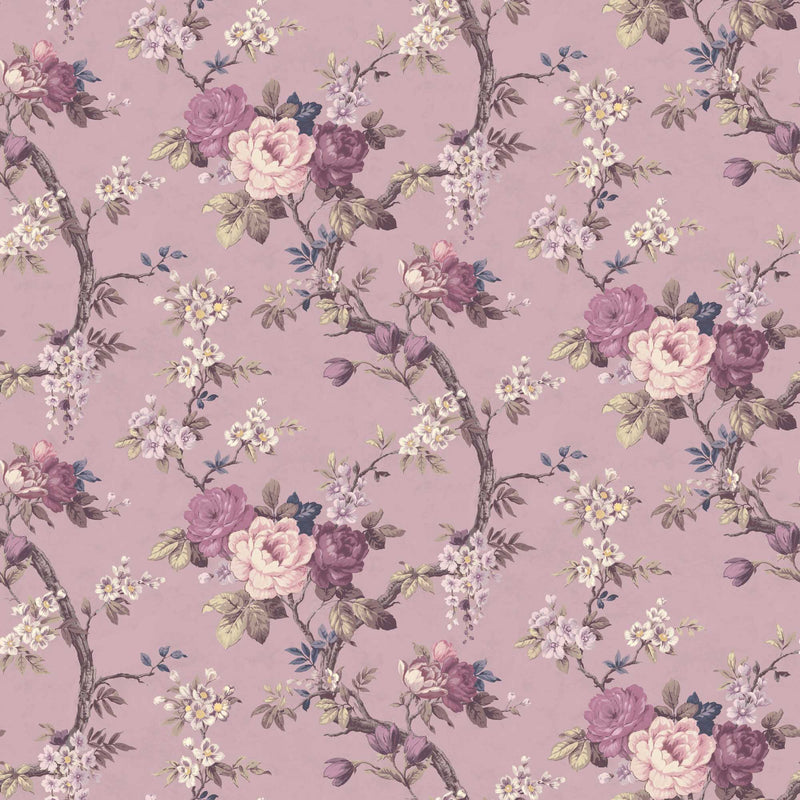 Ditsy Floral in Smokey Heather Wallpaper By Woodchip & Magnolia