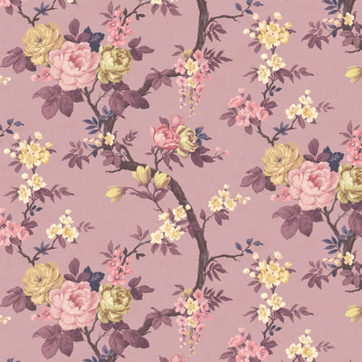 Ditsy Floral in Damson Wallpaper By Woodchip & Magnolia