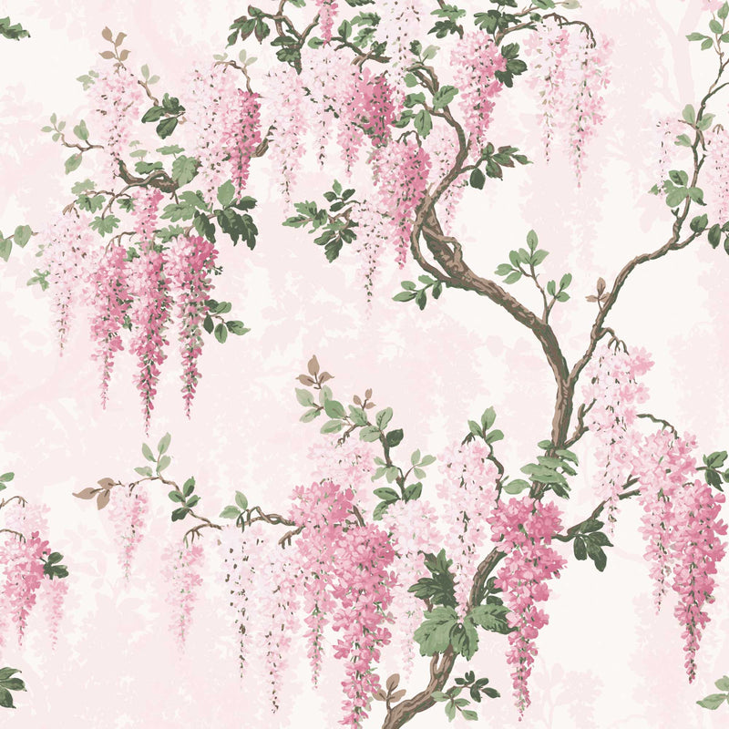 Wisteria in Pretty in Pink Floral Wallpaper By Woodchip & Magnolia
