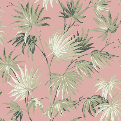Va Va Frome Powder Pink Leaf Wallpaper By Woodchip & Magnolia