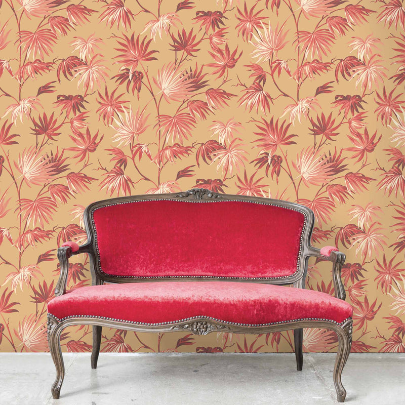 Va Va Frome Festival Red Leaf Wallpaper By Woodchip & Magnolia
