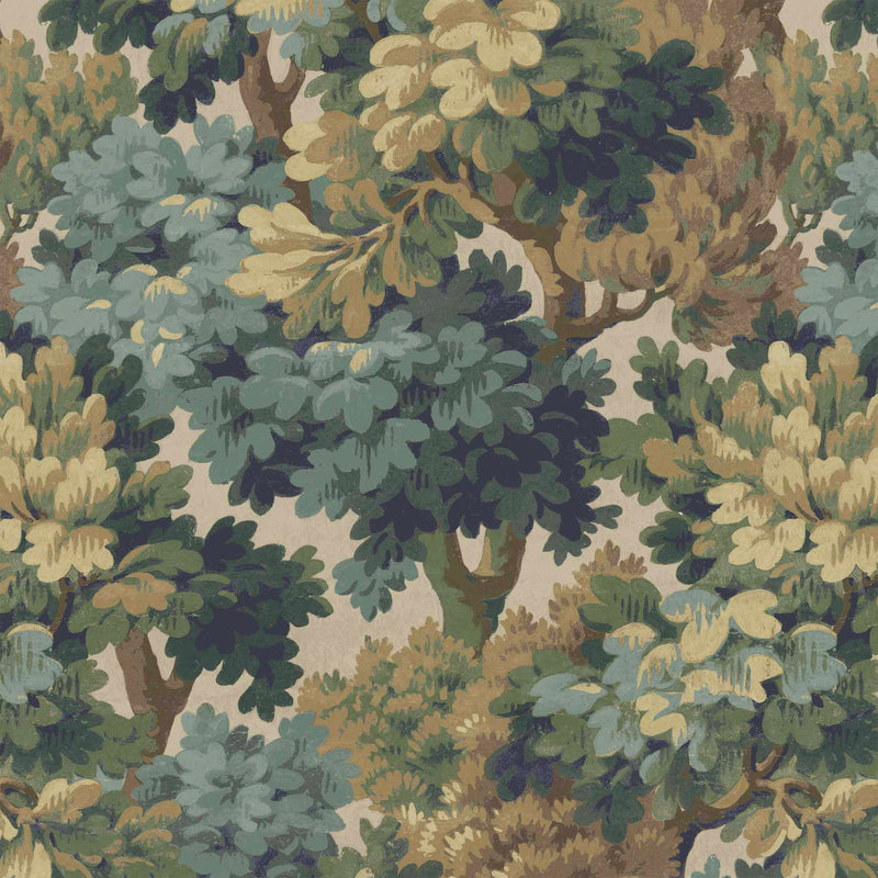 Broadhead Forest Lichen Green Wallpaper by Woodchip & Magnolia