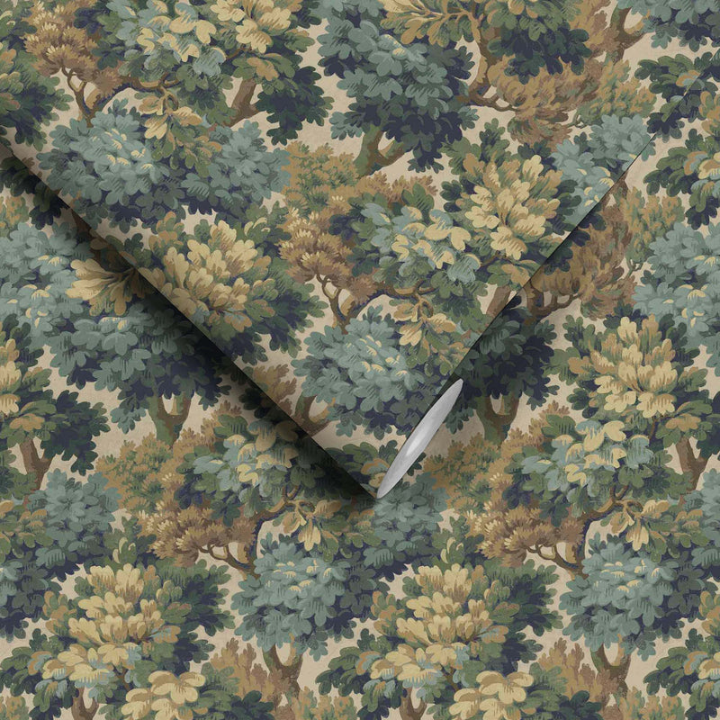 Broadhead Forest Lichen Green Wallpaper