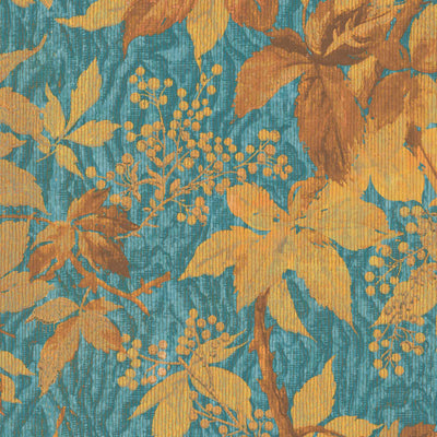 Tropic Teal Spice Wallpaper