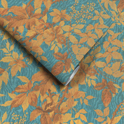 Tropic Teal Spice Wallpaper