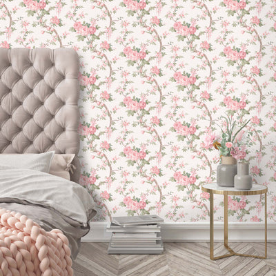 Ditsy Floral in Rose Pink Wallpaper by Woodchip & Magnolia