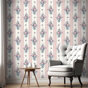 Dynasty Stripe in Pink Wallpaper