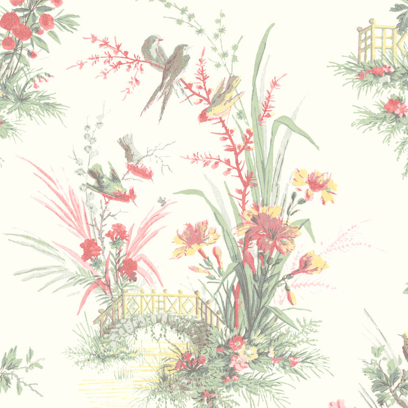 Magical Garden in Vanilla Wallpaper